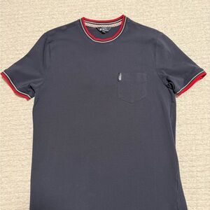 Ben Sherman Dark Blue Tee with Red and White Trim